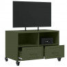 Szafka RTV, oliwkowa, 68x39x43,5 cm, stal