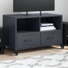 Szafka RTV, antracytowa, 68x39x43,5 cm, stal