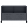 Szafka RTV, antracytowa, 68x39x43,5 cm, stal