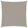Żagiel przeciwsłoneczny, 160 g/m², jasnoszary, 4,5x4,5 m, HDPE