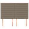 Zagłówki do łóżka, 4 szt., taupe, 72x5x78/88 cm, tkanina