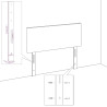 Zagłówki do łóżka, 4 szt., ciemnoszary, 80x5x78/88 cm, aksamit