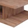 Stolik kawowy, 70 x 70 x 30 cm, lite drewno tekowe