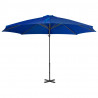 Parasol wiszący z aluminiowym słupkiem, 300 cm, niebieski