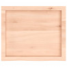 Półka, 60x50x(2-6) cm, surowe lite drewno dębowe