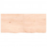 Półka, 140x60x(2-6) cm, surowe lite drewno dębowe