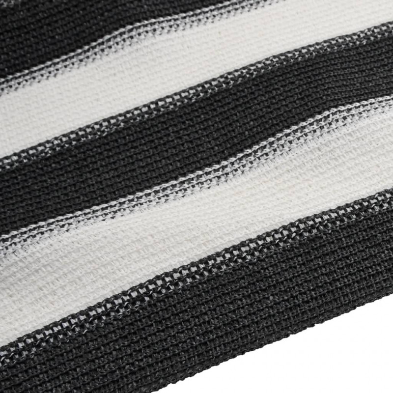 Siatka cieniująca, antracytowo-biała, 1,2x10 m, HDPE, 75 g/m²