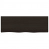 Półka, ciemnobrązowa, 80x30x(2-6) cm, wykończone drewno dębowe
