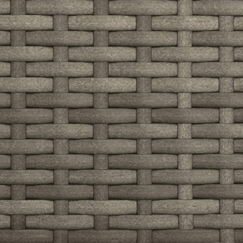 3-os. sofa ogrodowa z baldachimem i podnóżkami, szara