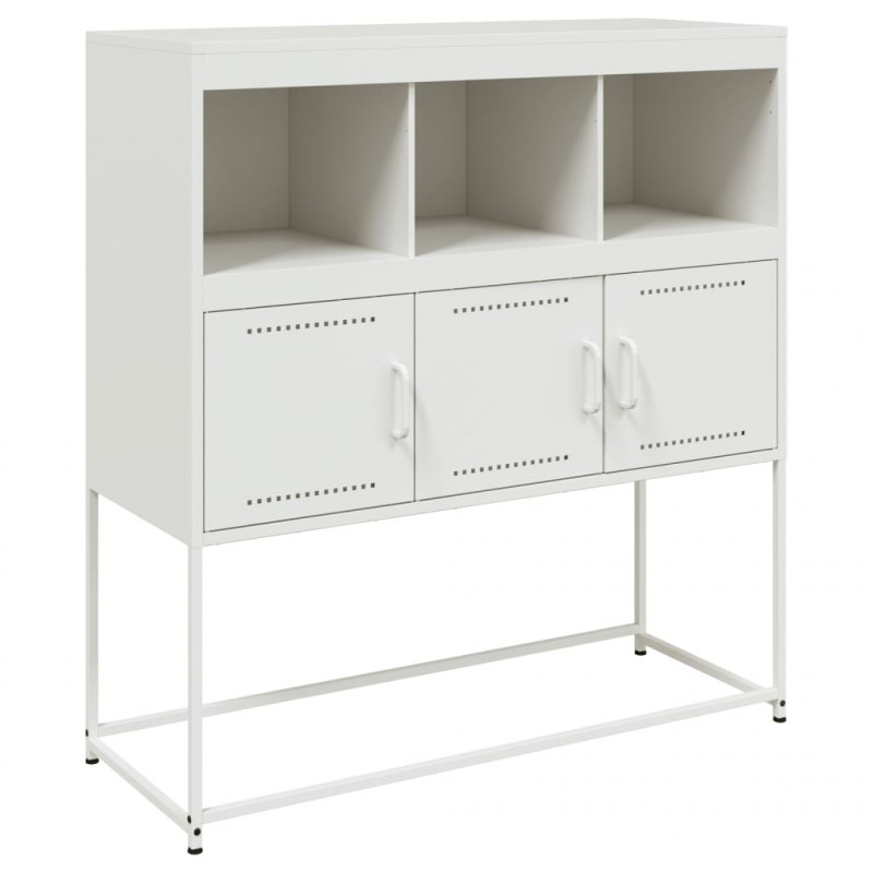 Szafka, biała, 100,5x39x107 cm, stal