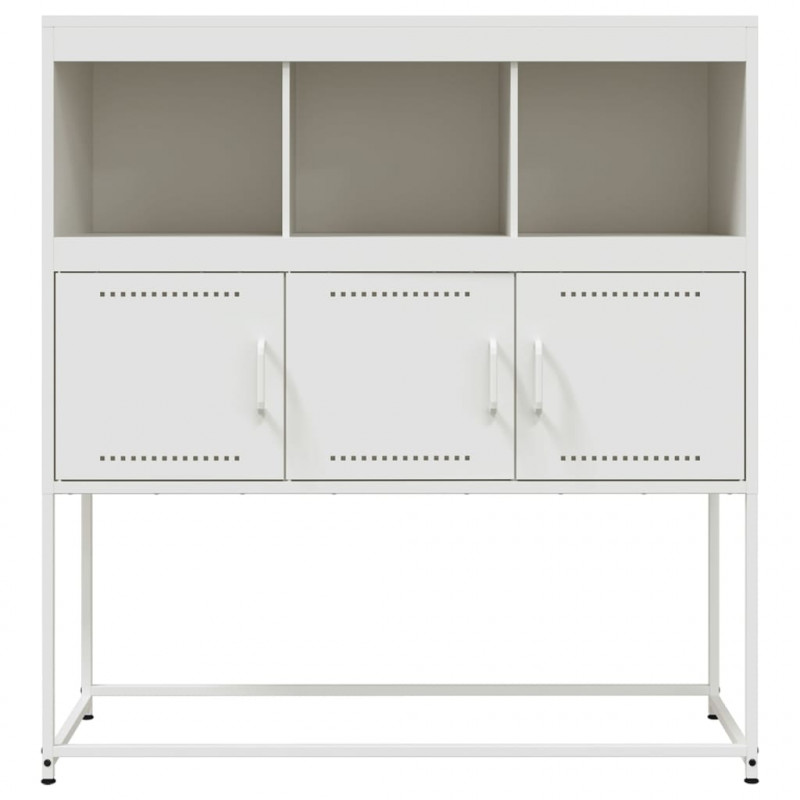 Szafka, biała, 100,5x39x107 cm, stal