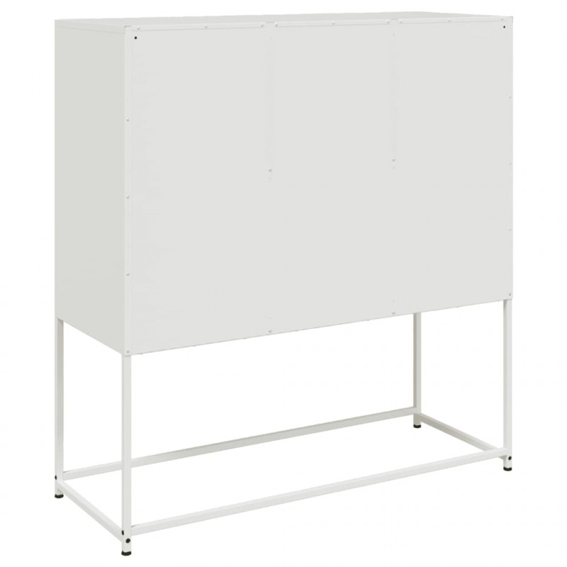 Szafka, biała, 100,5x39x107 cm, stal