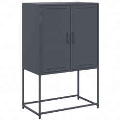 Szafka, antracytowa, 68,5x38,5x107 cm, stal