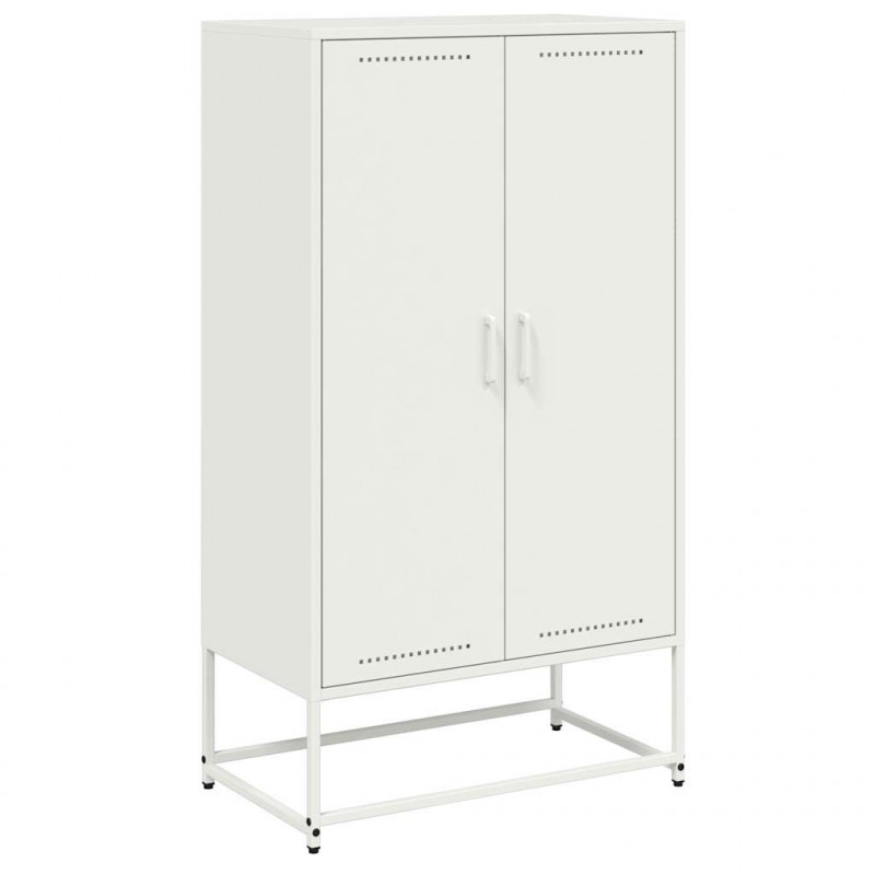 Szafka, biała, 68,5x38,5x123,5 cm, stal