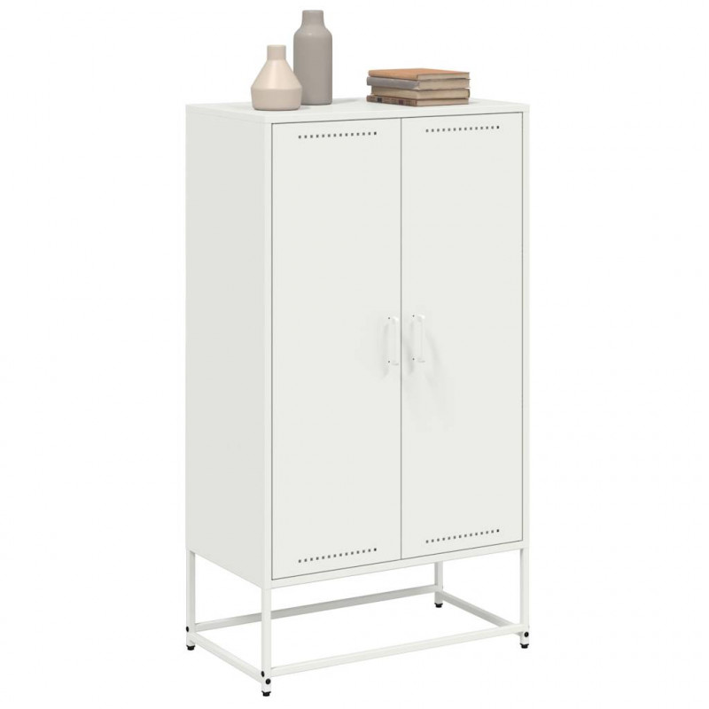 Szafka, biała, 68,5x38,5x123,5 cm, stal