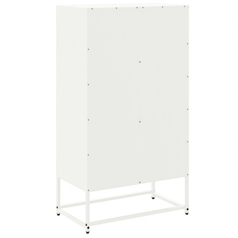 Szafka, biała, 68,5x38,5x123,5 cm, stal