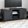 Szafka RTV, antracytowa, 100,5x39x43,5 cm, stal