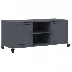 Szafka RTV, antracytowa, 100,5x39x43,5 cm, stal