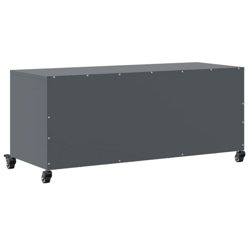 Szafka RTV, antracytowa, 100,5x39x43,5 cm, stal