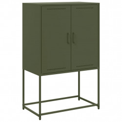 Szafka pod telewizor, oliwkowa, 68x39x60,5 cm, stalowa