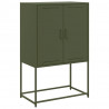 Szafka pod telewizor, oliwkowa, 68x39x60,5 cm, stalowa