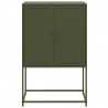 Szafka pod telewizor, oliwkowa, 68x39x60,5 cm, stalowa