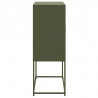 Szafka pod telewizor, oliwkowa, 68x39x60,5 cm, stalowa