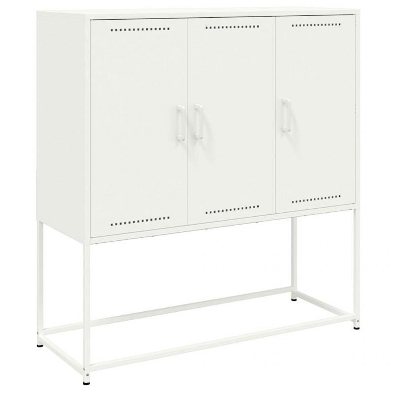 Szafka, biała, 100,5x39x107 cm, stal