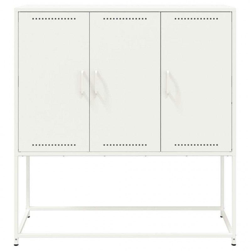 Szafka, biała, 100,5x39x107 cm, stal