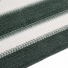 Siatka cieniująca, zielono-biała, 1,5x25 m, HDPE, 150 g/m²