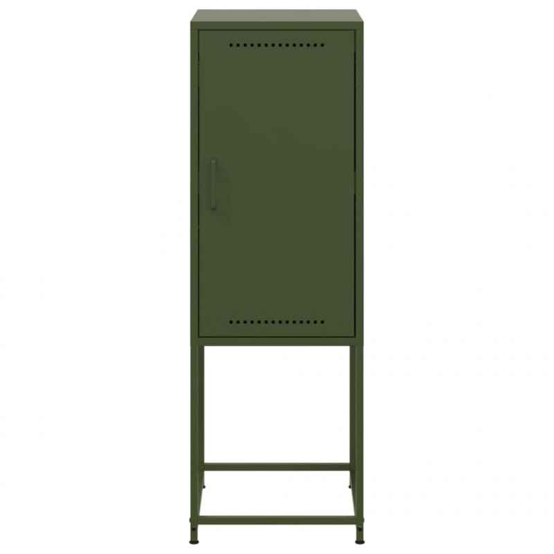 Szafka, oliwkowa, 36x39x107 cm, stal