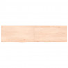 Półka, 120x30x(2-4) cm, surowe lite drewno dębowe