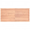 Blat jasnobrązowy 140x60x(2-4) cm, drewno z naturalną krawędzią