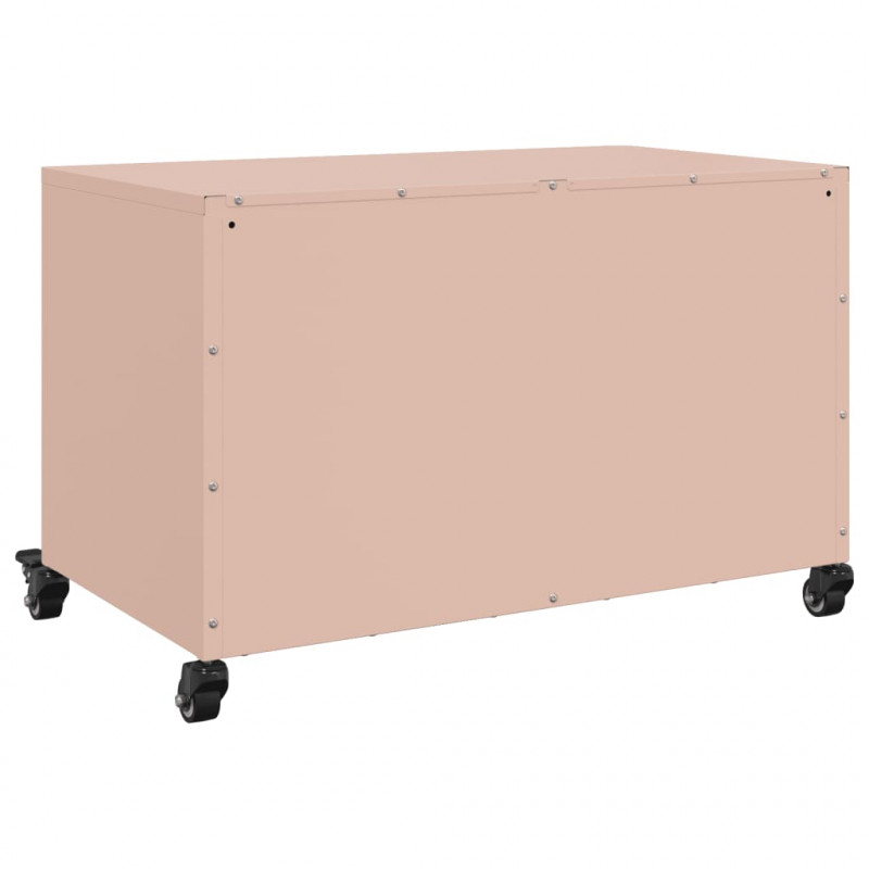 Szafka RTV, różowa, 68x39x43,5 cm, stal