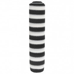 Siatka cieniująca, antracytowo-biała, 1,8x10 m, HDPE, 150 g/m²