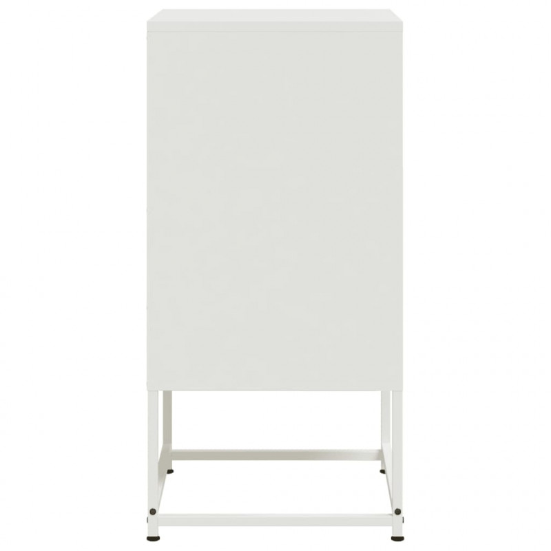 Szafka nocna, biała, 36x39x78 cm, stal