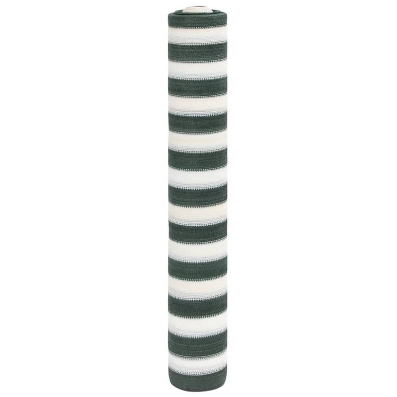 Siatka cieniująca, zielono-biała, 1,2x25 m, HDPE, 75 g/m²