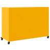 Szafka, musztardowa, 100,5x39x72 cm, stal