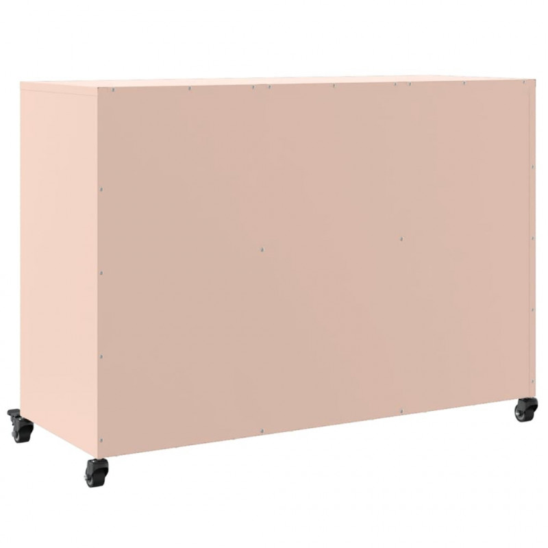 Szafka, różowa, 100,5x39x72 cm, stal