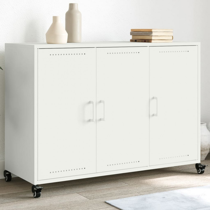 Szafka, biała, 100,5x39x72 cm, stal