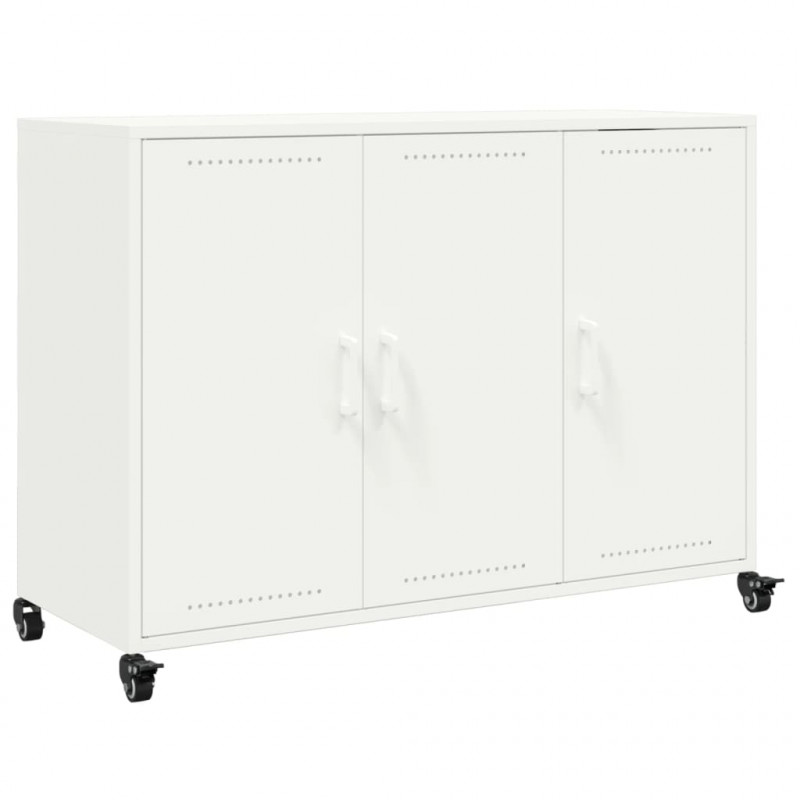 Szafka, biała, 100,5x39x72 cm, stal