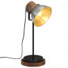 Lampa stołowa, 25 W, srebrny vintage, 17x17x50 cm, E27