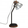 Lampa stołowa, 25 W, srebrny vintage, 18x18x60 cm, E27