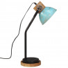 Lampa stołowa, 25 W, postarzany niebieski, 18x18x60 cm, E27