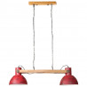 Lampa wisząca, 25 W, postarzany czerwony, 85x28x109 cm, E27