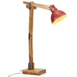 Lampa stojąca, 25 W, postarzany czerwony, 33x25x130-150 cm, E27