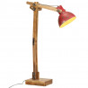 Lampa stojąca, 25 W, postarzany czerwony, 33x25x130-150 cm, E27