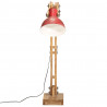 Lampa stojąca, 25 W, postarzany czerwony, 33x25x130-150 cm, E27