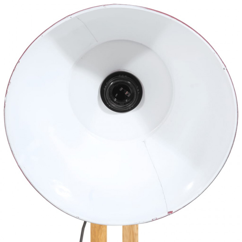 Lampa stojąca, 25 W, postarzany czerwony, 33x25x130-150 cm, E27