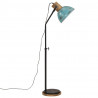Lampa stojąca, 25 W, postarzany niebieski, 30x30x100-150cm, E27